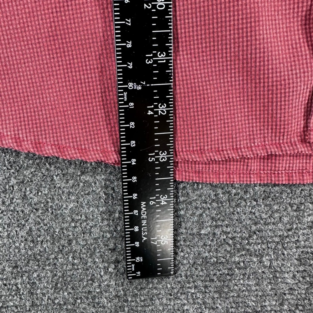 Orvis Button Down Shirt Mens XXL 2XL Red Micro Check Short Sleeve Casual Pocket - Picture 11 of 12